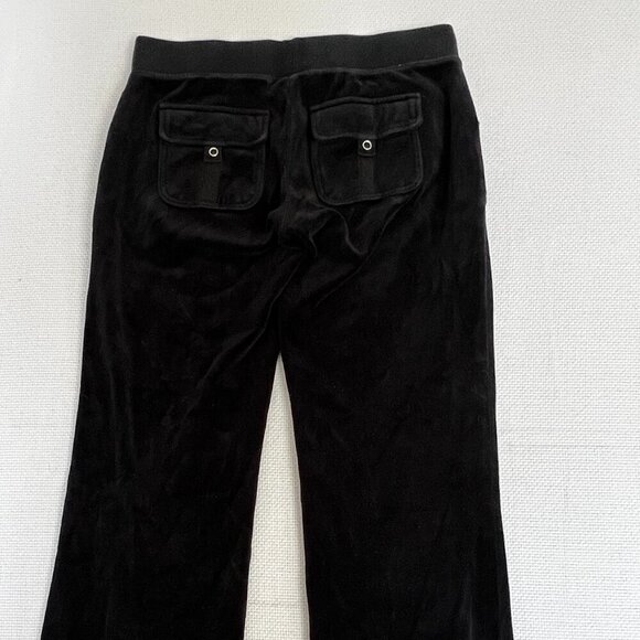 Vtg Y2K Tommy Girl Womens Velour Velvet Lounge Pants Pockets 90s Medium READ - Picture 8 of 9